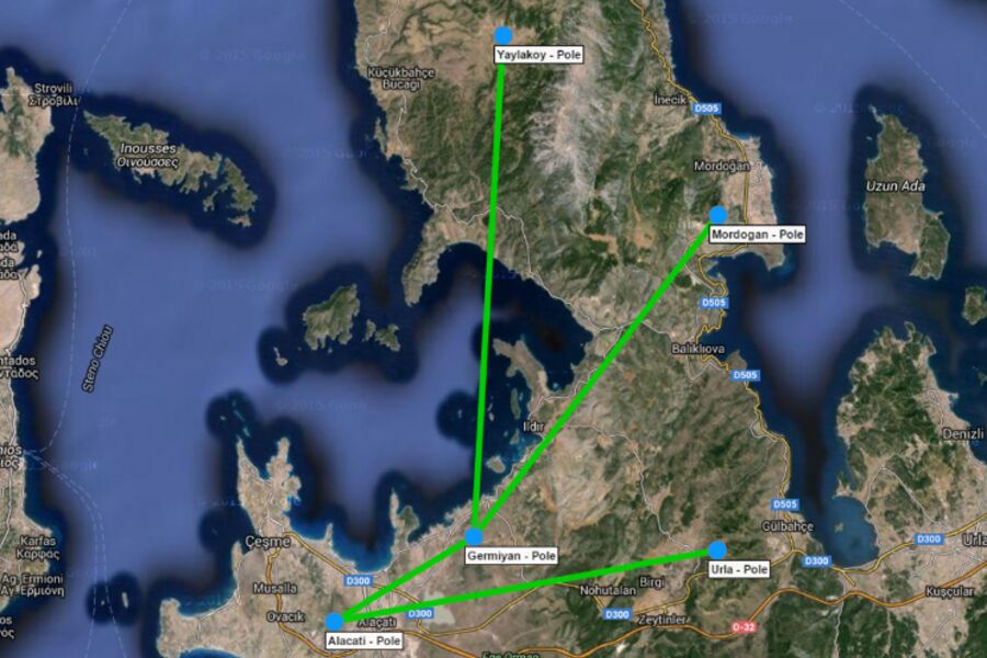 Radyo link hat planlama haritası